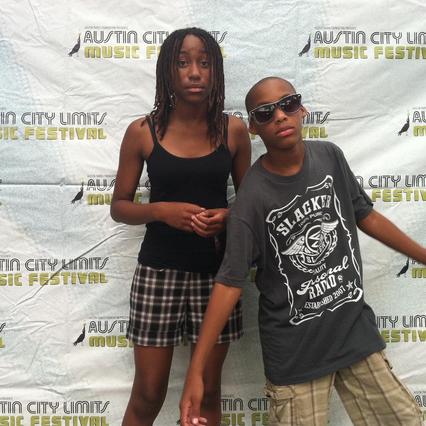 “I’m Jendayi and this is Gyasi and we are Charlie Belle!” #flashback #austintexas #austincitylimits