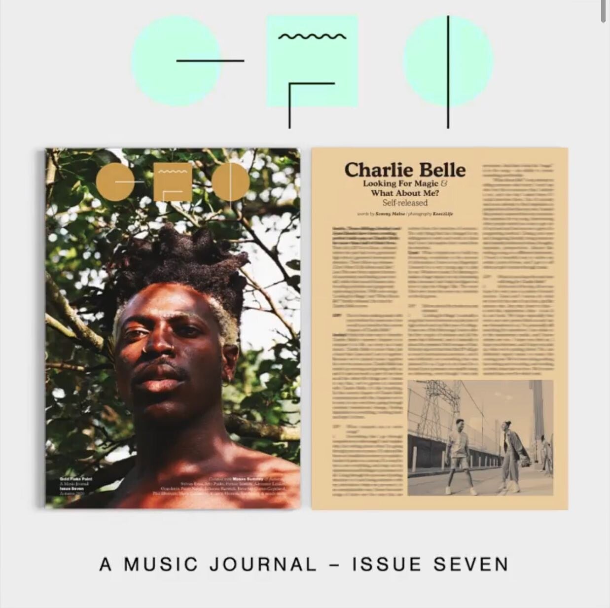 We’re in the newest edition of @gold_flake_paint Issue 7, curated by @moses!!!! Let’s pretend I didn’t freak out finding out we were in the same issue as the amazing human Moses Sumney. 🤭😳🔥 @sammymaine did a bang up job with this